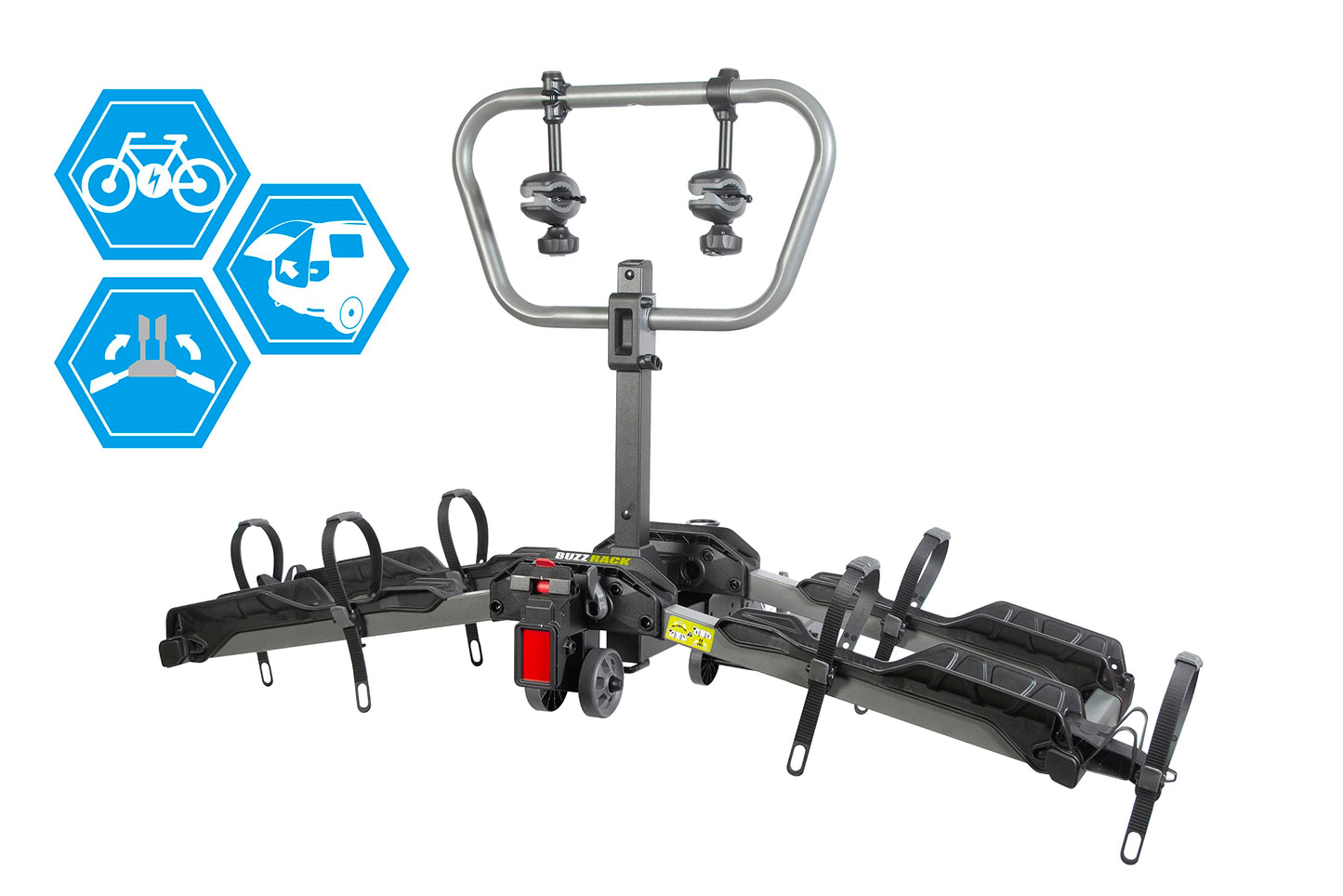 BUZZRACK E-Scorpion H2 2-Electric Bikes Platform Hitch Rack｜Fits 2" Receivers