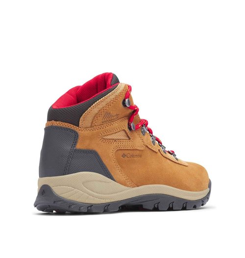 Columbia Womens Newton Ridge Plus Waterproof Amped, Elk/Mountain Red, 11