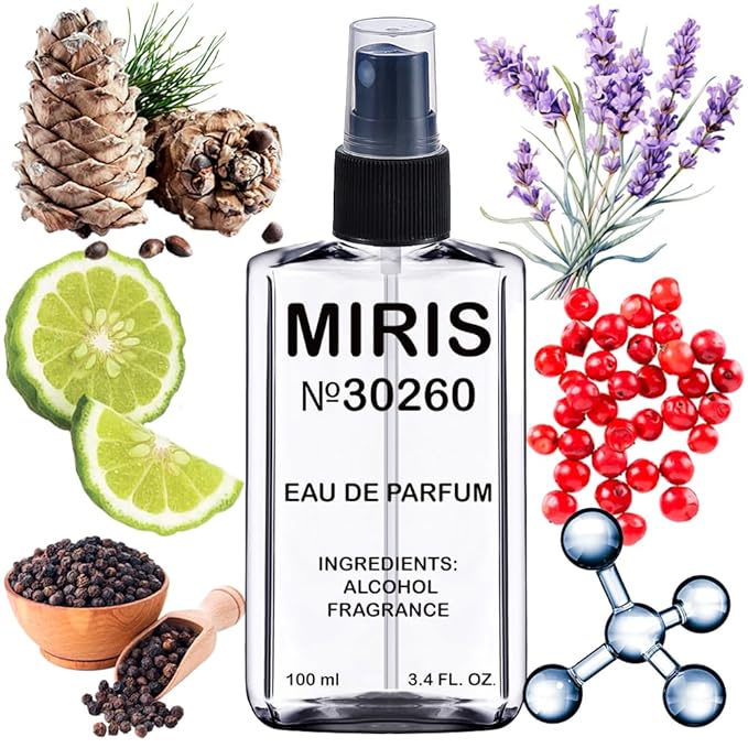 MIRIS No. 30260, Inspired by Savag. 2015, Long-Lasting Eau de Parfum for Men, Spray 3.4 Fl Oz / 100 ml
