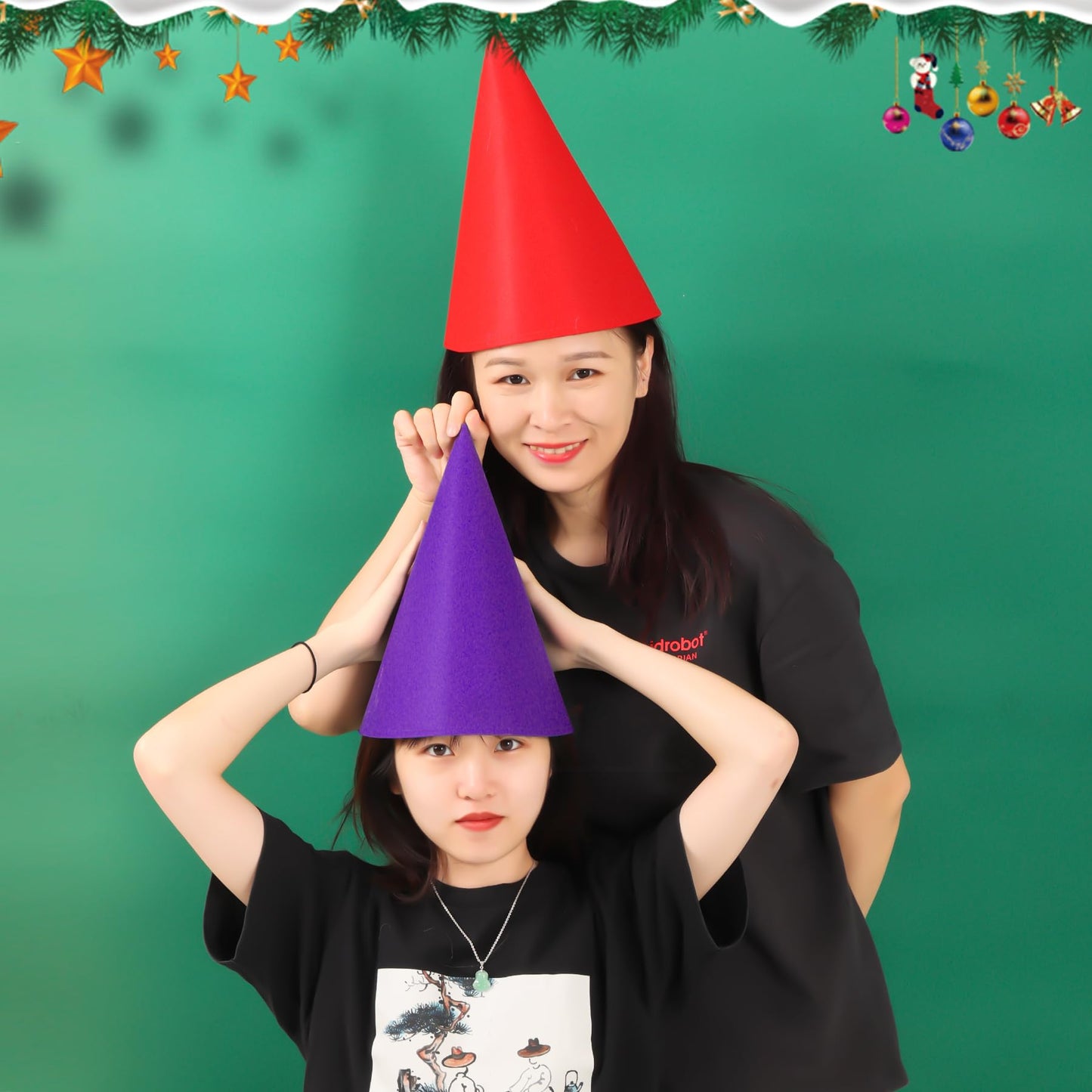 Bantoye 7 Packs Halloween Gnome Hats Felt Dwarf Hats for Unisex Adults Halloween Christmas Party Costume Supplies, Multicolor 1