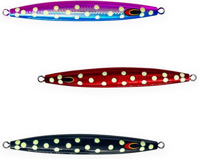 Sniper Knife Jigs HD Saltwater Lures 350g, 3 Pcs for Slow Pitch & Vertical Jigging, Ideal for Tuna, Amberjack & Deep Sea F...