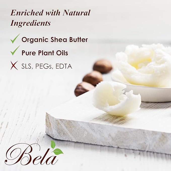 BELA Extra Creamy Goat Milk Soap 3.3 OZ Pack of 6, Long Lasting French Triple Milled Bar Soap Enriched with Organic Shea Butter, Hand, Face and Body Wash Bar, Made in Australia