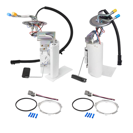 Front & Rear Fuel Pump Assembly - Compatible with Ford F-150 F-250 F-350 1992-1997 - Replacement for SP2005H 17 Gallon Midship Tank, SP2007H 18 Gallon Rear Tanks