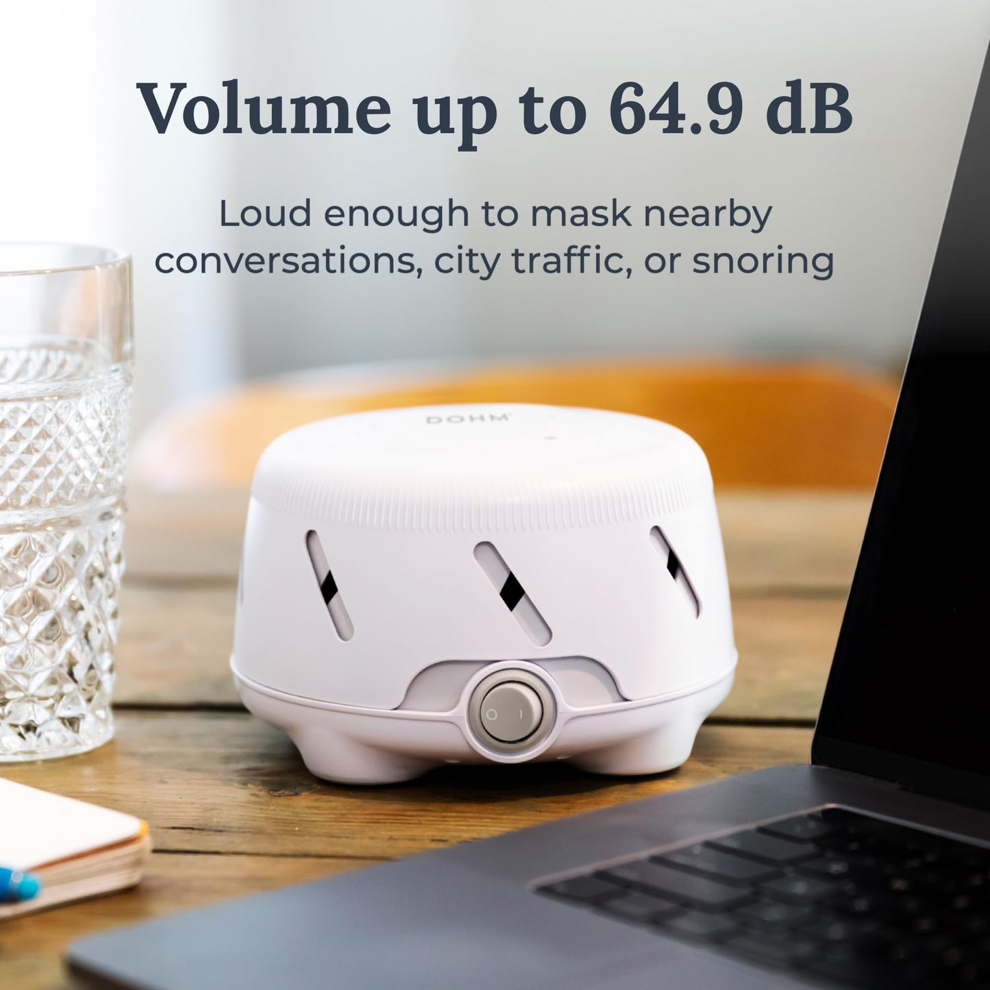 Yogasleep Dohm Uno 2 Pack White Noise Sound Machine, Real Fan Inside for Non-Looping White Noise, Sleep Aid, Office Privacy & Meditation for Adults & Baby, Registry Gift (White)