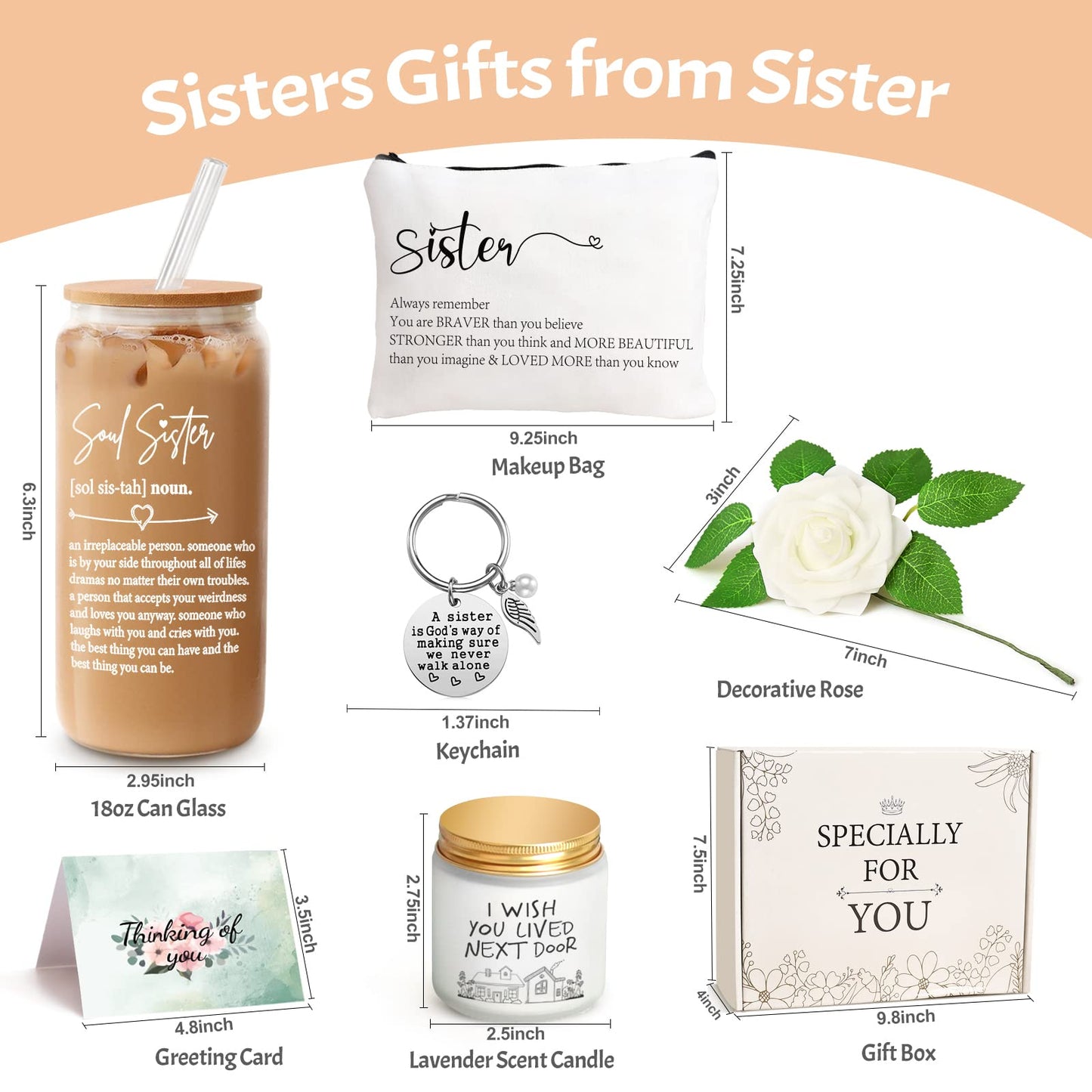 Soul Sister Gifts for Women, Sister Friend Gifts, Birthday Gift for Friend Friendship, Gift for Soul Sisters/Women Friends/Sisters