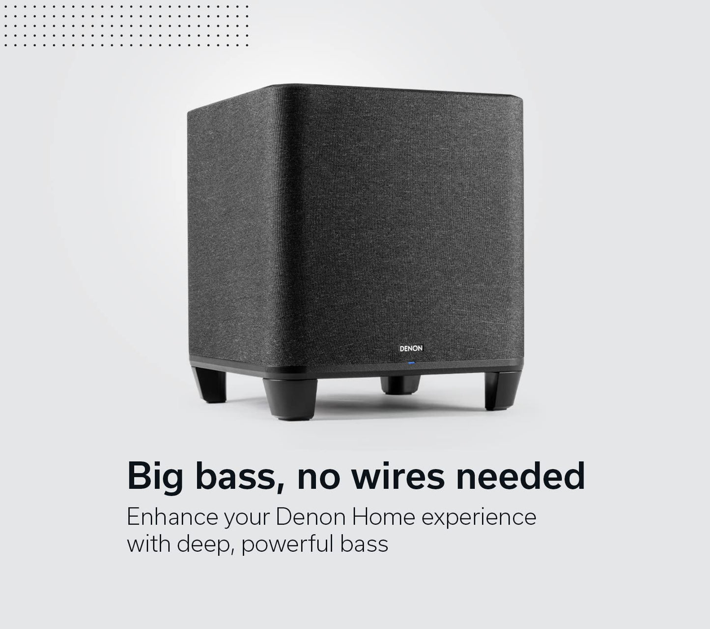 Denon Home Sound Bar 550 + Wireless Subwoofer Bundle (HEOS Built-in) – Dolby Atmos 3D Audio, Wi-Fi/Bluetooth Streaming, Alexa, AirPlay 2, & Multi-Room Support