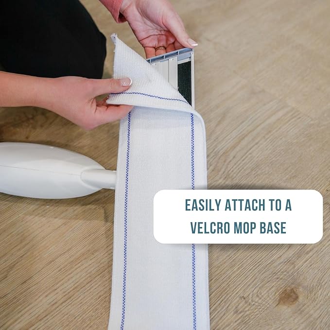 Don Aslett Extra Thick Single-Use Mop Pad Refills (10-Pack) - 5" Wide, Multi Surface Cleaning for Wet or Dry Floors