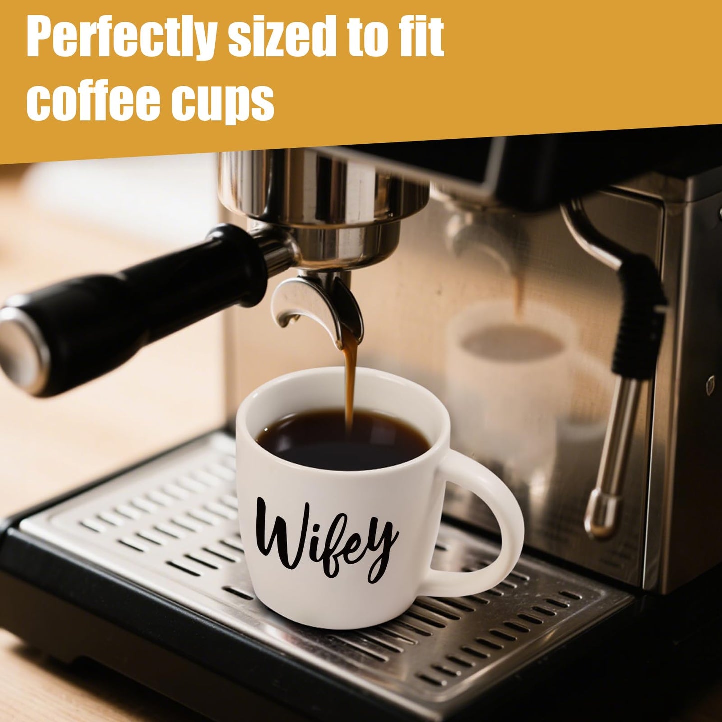 Wedding Gifts for Couples,Hubby & Wifey Wedding Coffee Cup Set,Bridal Shower Gifts for Bride and Groom, Newly-Married Anniversary for Him/Her，Mr and Mrs Gift