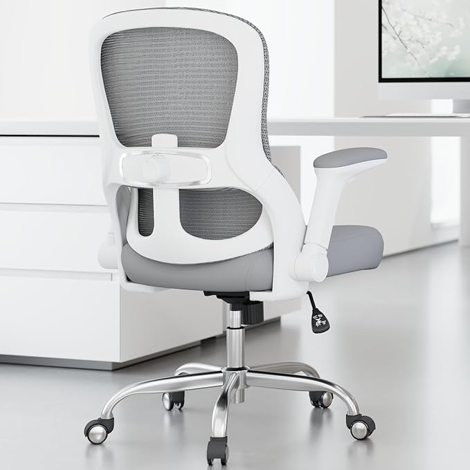 Veratric Ergonomic Office Chair: 400LBS Office Computer Desk Chair with High Back Mesh and Adjustable Lumbar Support Rolli...