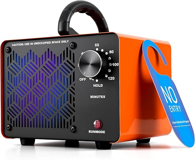 HHGM 168,000mg/h Dual-Fan Ozone Machine Generator High Capacity Ozone Odor Eliminator Odor Removal Air Purifier Ionizer & Deodorizer for Car, Home, Smoke, Pets, Industrial, Basement, Commercial