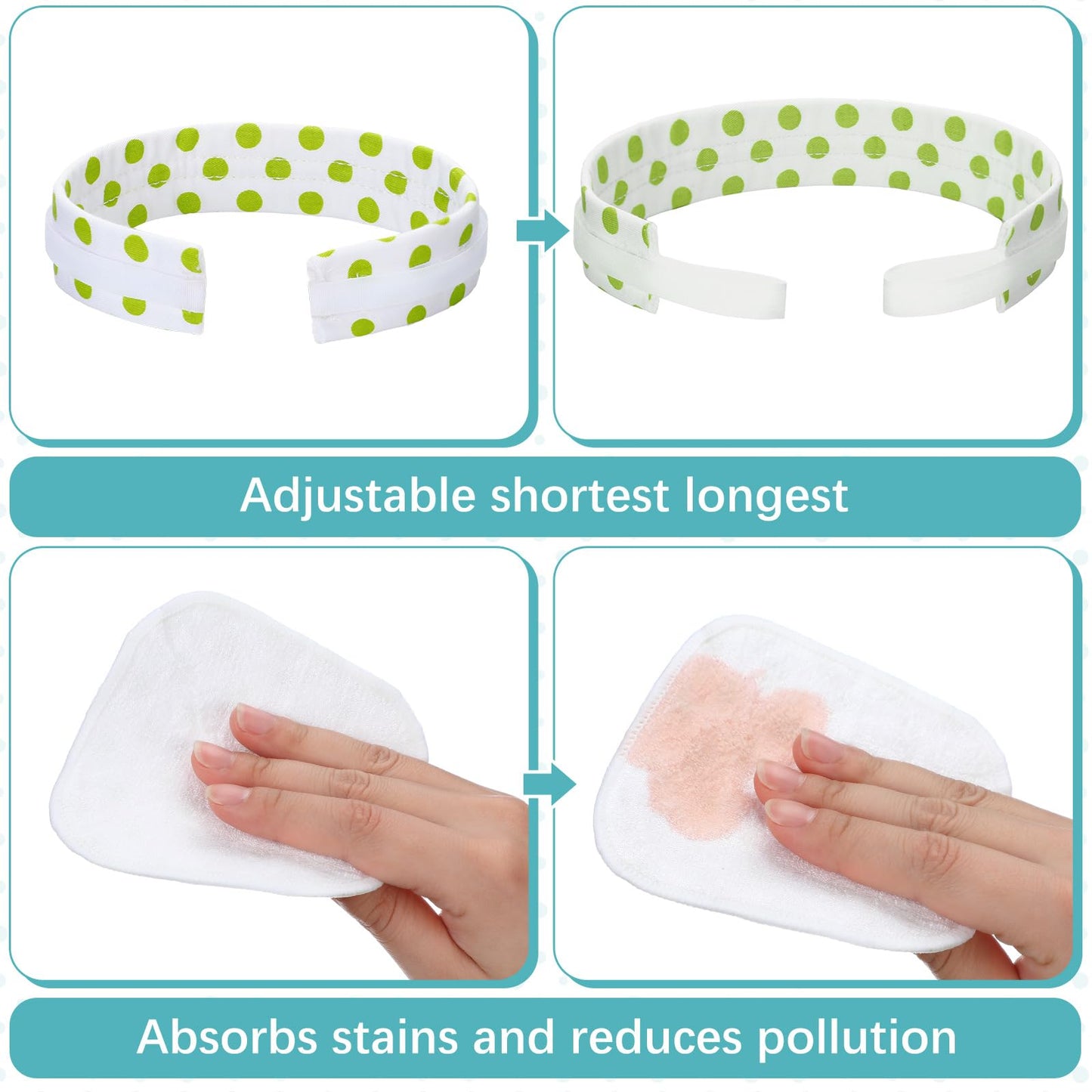 Geiserailie 40 Pcs 20 Sets 4 x 4 Inches Reusable Tracheostomy Dressing Absorbent Soft Tracheo Pads Tracheostomy Supplies for Wound Care