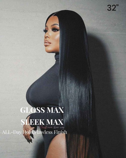 Miss Flower 250 Density 227g Large Lace Space 13x4 Ultra-thin Invisible SKINLIKE HD Full Frontal Wigs Human Hair Pre Plucked 20Inch Straight Lace Front Wigs Human Hair Wigs For Black Women