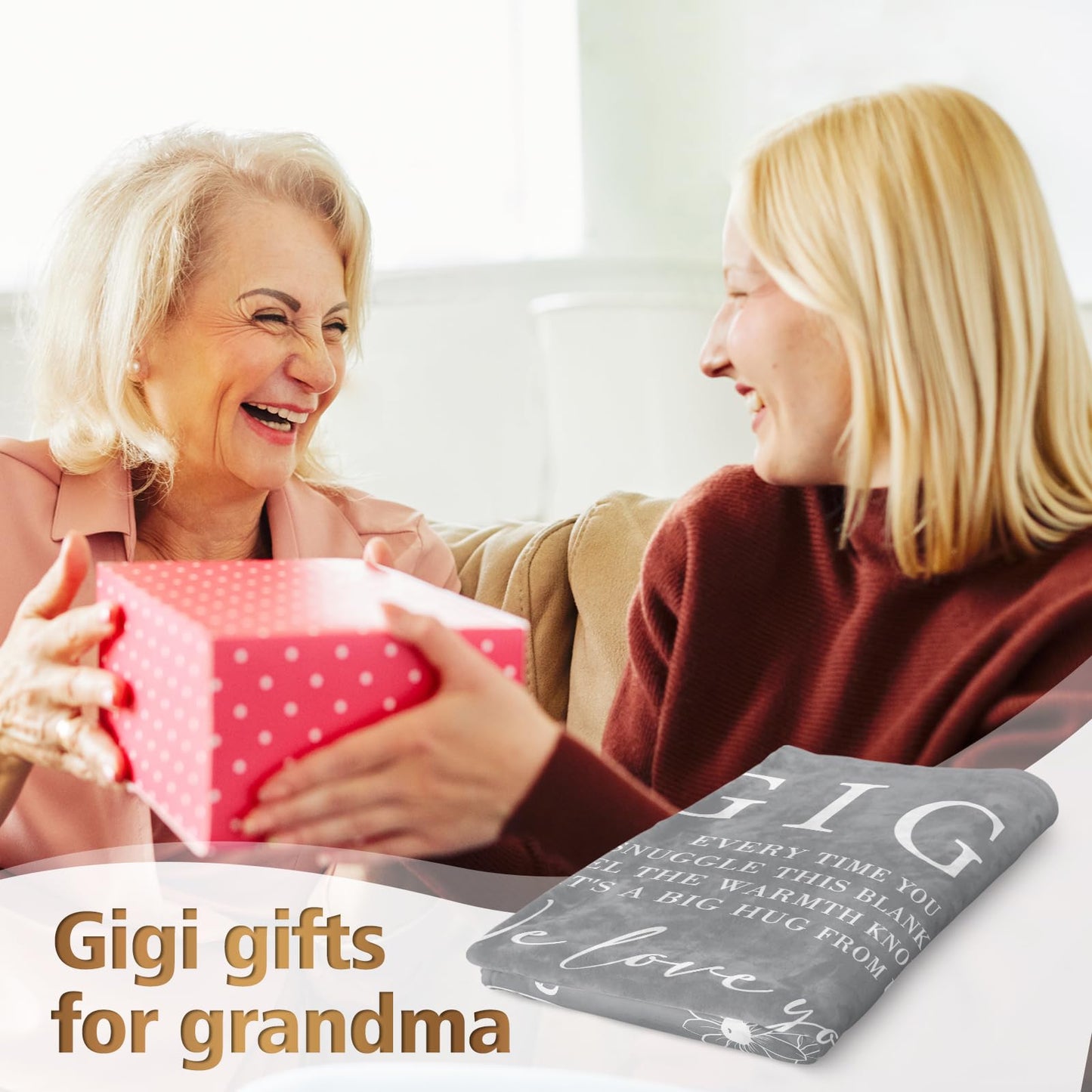 Gigi Gifts for Grandma, Gifts for Gigi Blanket, Grandma Birthday Gift from Grandkids, to My Gigi Blanket 50" x 60"