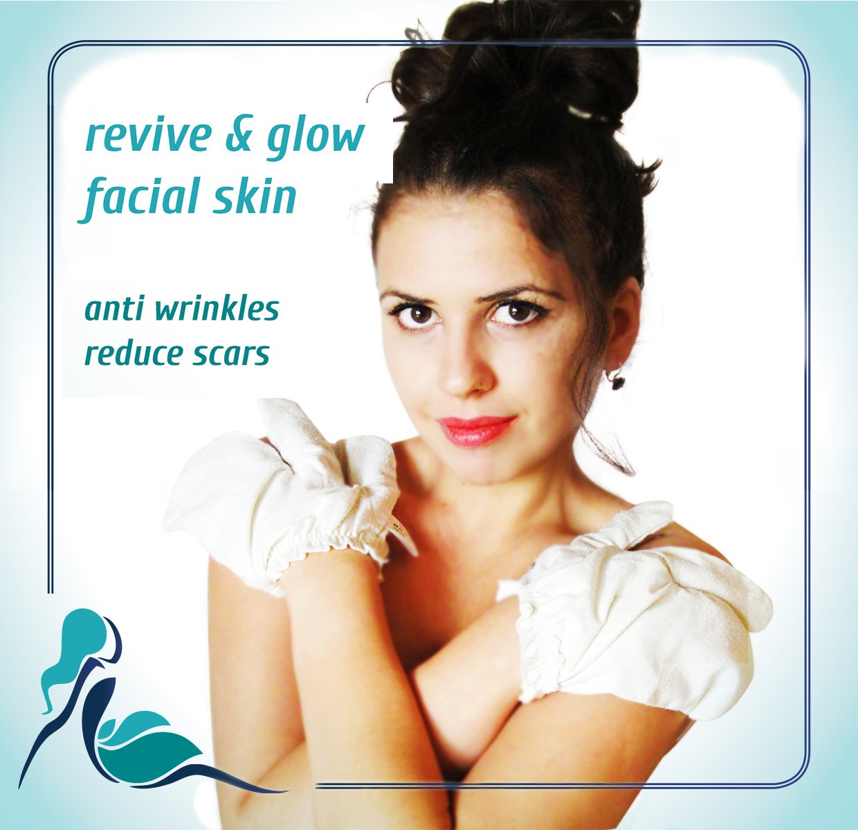 Silky Skin Garshana gLoves Raw Silk Massage - Quality Storage Bag - Ayurvedic Dry Brushing Exfoliate Skin Lymphatic Drainage Bru