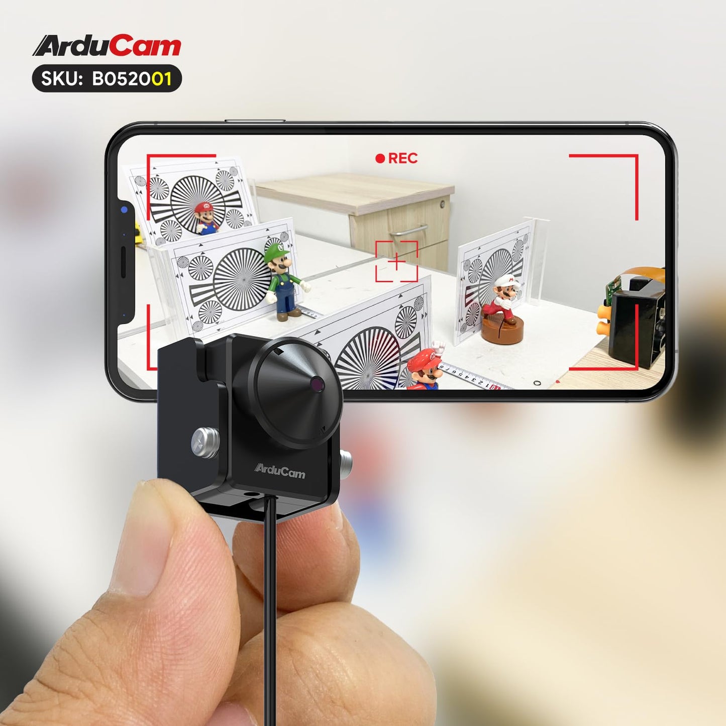 Arducam 2MP Webcam, Low Light USB Camera with Holder, USB Webcam for PC, Laptop, Smartphone, Supports Windows XP/7/8/10, Linux, Mac OS