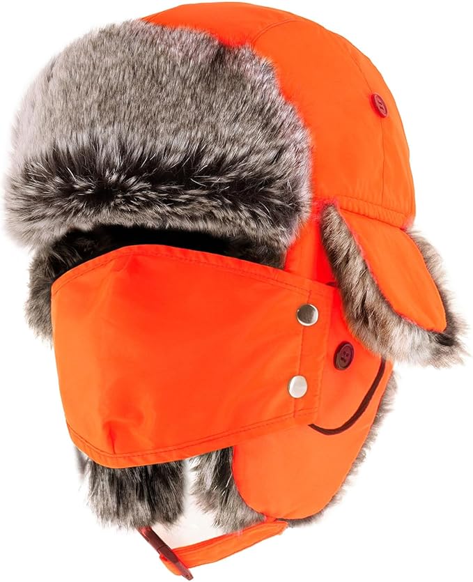 CHOK.LIDS Waterproof Winter Trappers Unisex Premium Strength Ushanka Ear Flap Chin Strap Cold Weather Outdoor