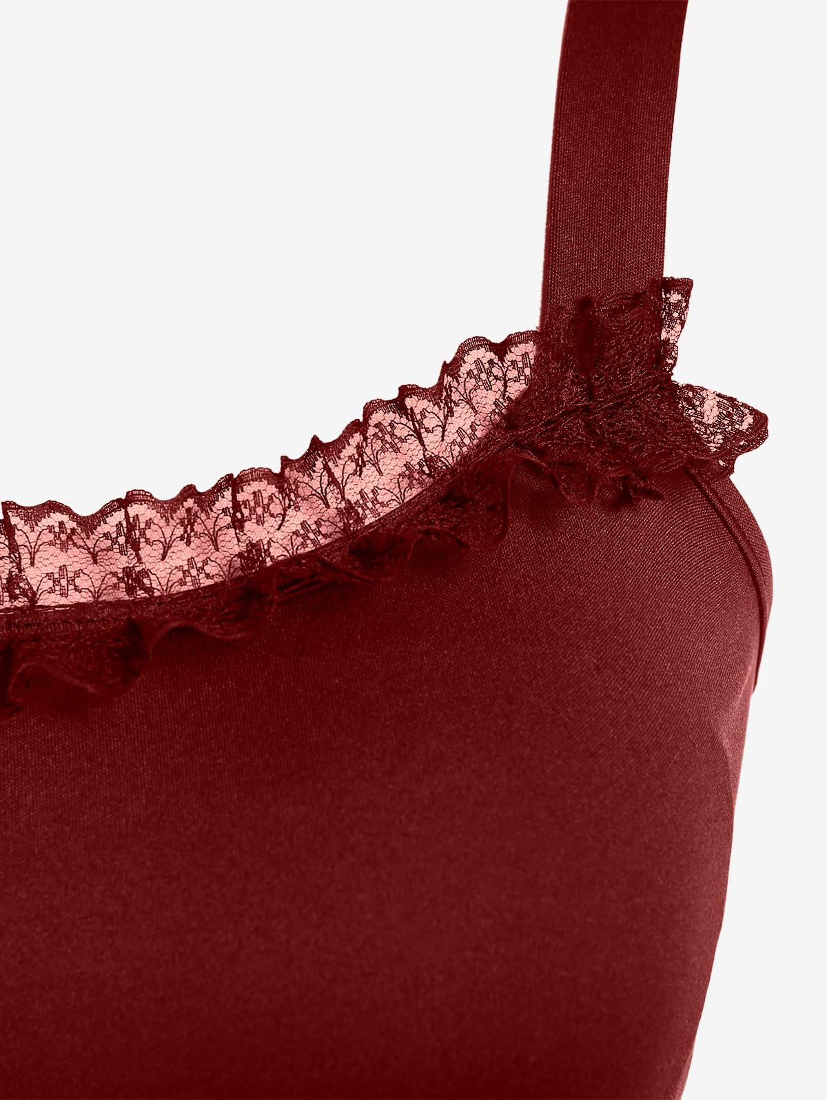 Rosegal Women Plus Size Victoria Gothic Renaissance Costume Lace Trim Lace-up Ruffled Cinched Ruched High Low Steampunk Dress(Red_1/S)