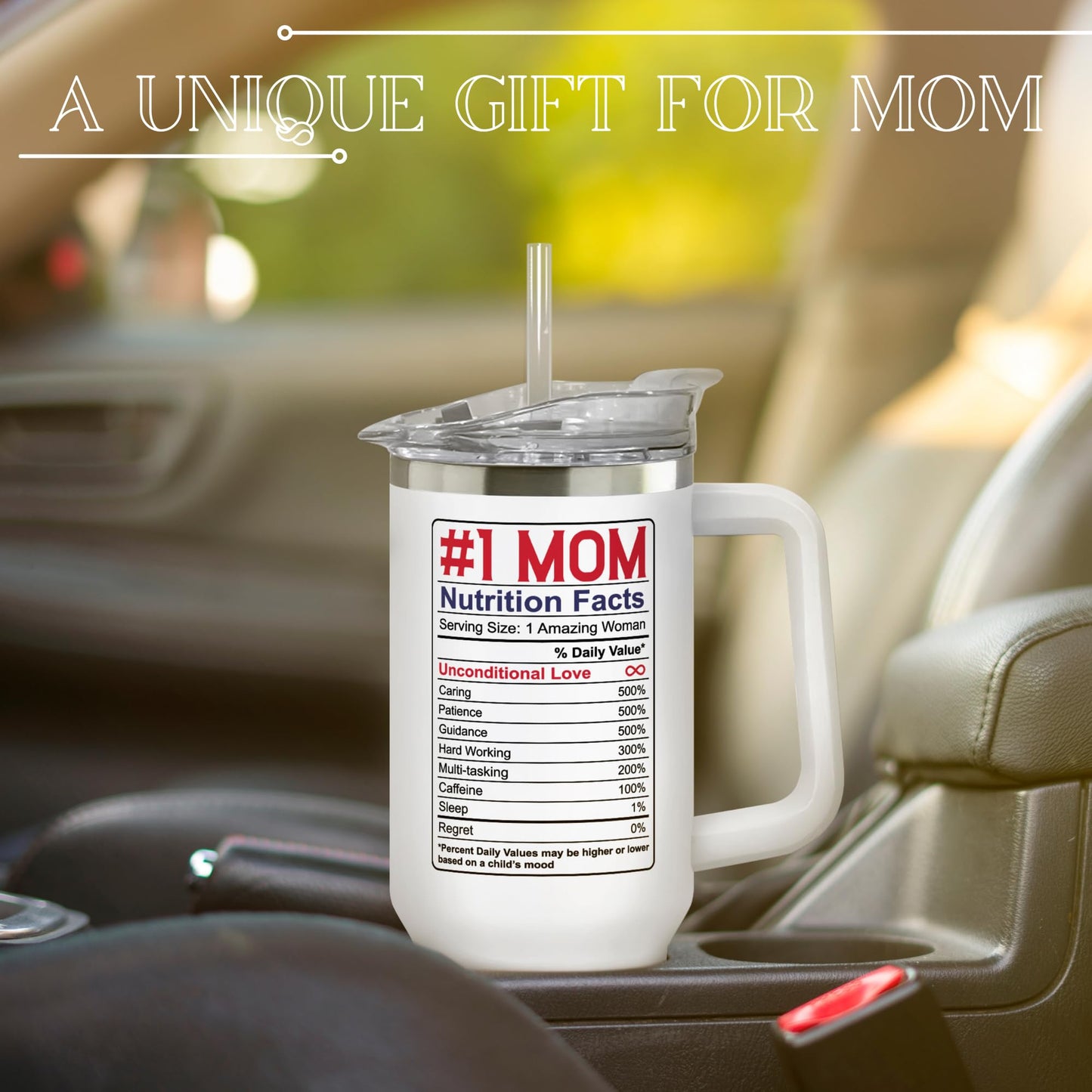 UMACVN Gifts for Mom from Daughter Son - Mothers Day Gifts for Mom Wife - Birthday, Mother's Day, Christmas Gift Ideas for Moms - Gift for Mama, Moms, Mother from Kids - 40 Oz Stainless Steel Tumbler