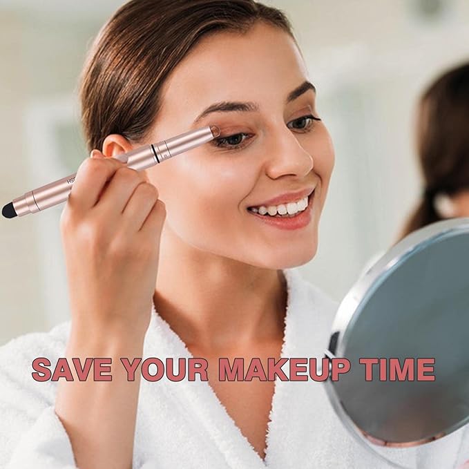 Brown Eyeshadow Stick Makeup, Highlighter Cream Eye Shadow Pencil, Waterproof Hypoallergenic Long Lasting Matte Crayon, Glitter Primer Palette Shimmer Eyeliner Pen