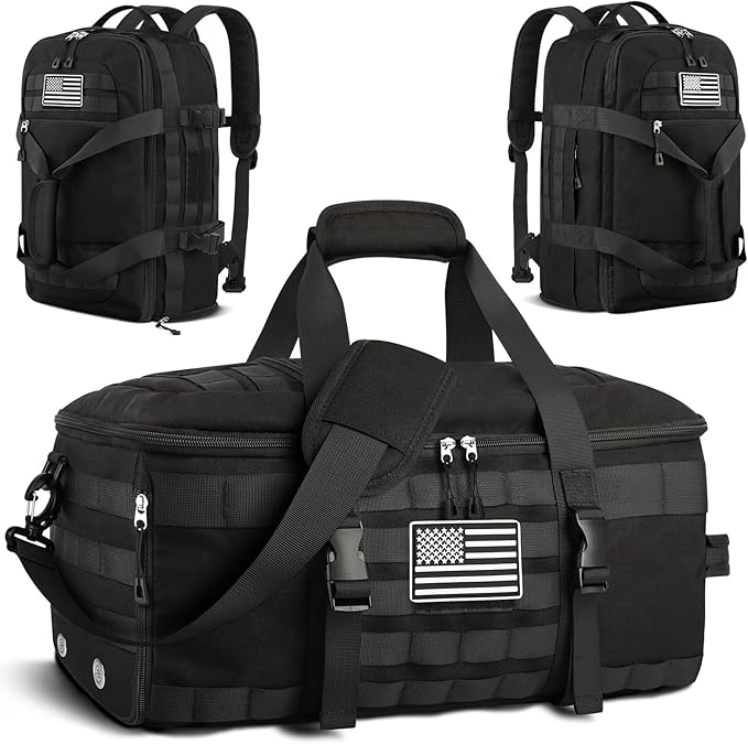ETRONIK Gym Bags for Men Women, Carry On Luggage 22x14x9 Airline Approved, Tactical Duffle Bag with Shoe Compartment, 3 in...