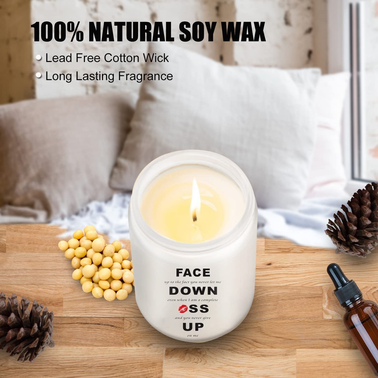 Romantic Gifts for Wife from Husband,Sexy Gift for Her Girlfriend,Couple, Birthday Gifts for Her,Him,Funny Anniversary Wedding Gift for Women,Christmas Candle for Wife,Valentines Day for Her Candle