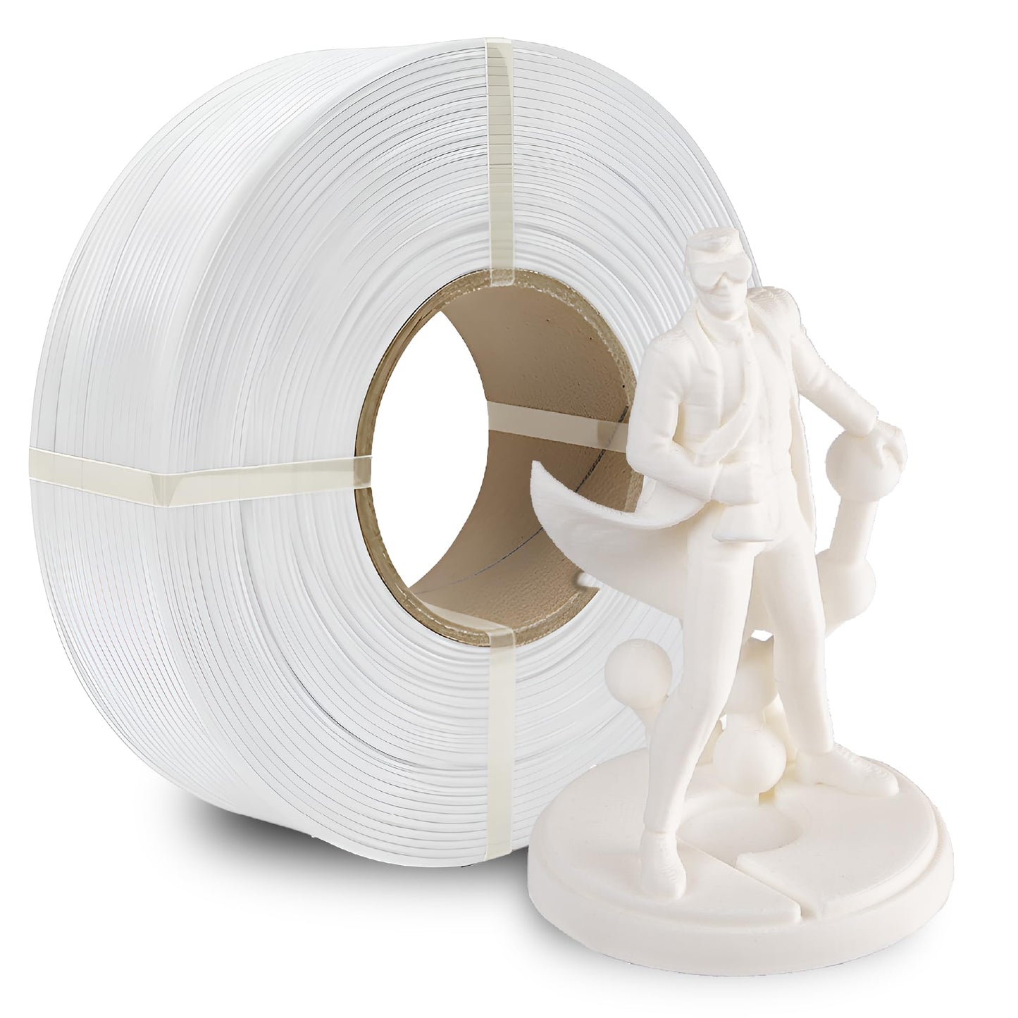 Polymaker Panchroma Refill Spool Cold White PLA 3D Printing Filament Refill, Compatible with All Reusable Spools and All Major F