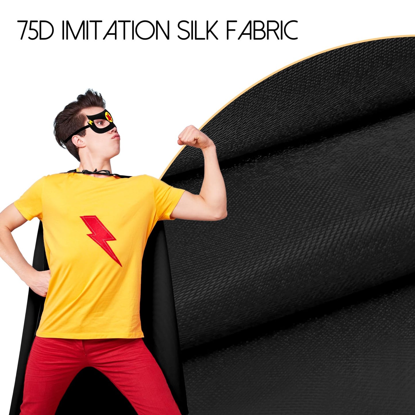 iROLEWIN Superhero-Capes and Masks for Adults Teens Party Bulk Gifts as Women Men Group Costume Family Team Building Dress-up