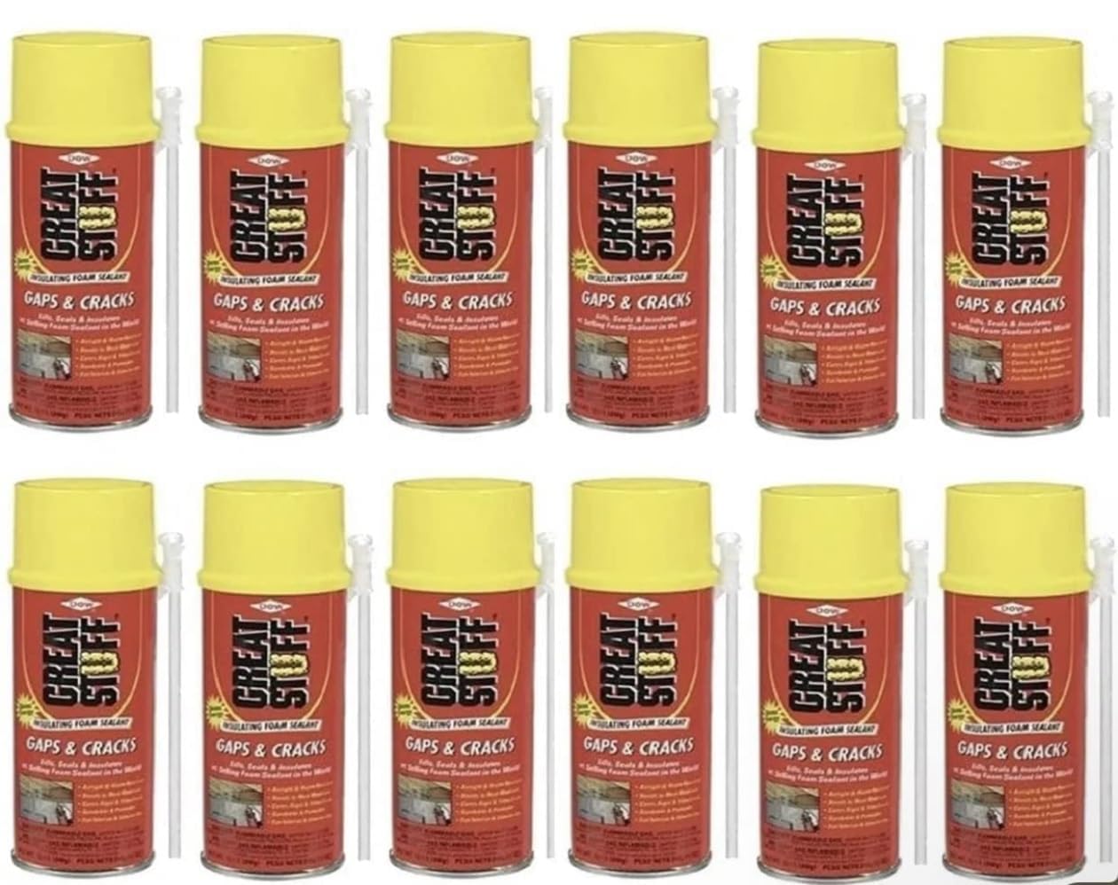 Great Stuff Gaps and Cracks Insulating Foam Sealant,12 Ounce - Case of 12