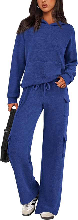 PRETTYGARDEN 2 Piece Sets for Women Fall 2026 Sweatsuits Outfits Lounge Matching Hoodie Set Travel Track Suits Winter Clothes