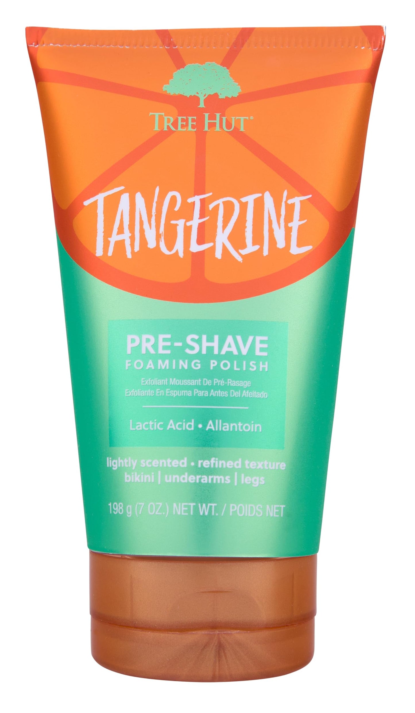 Tree Hut Tangerine Shave Prep Polish | Gently Soothe & Prep Skin for an Even Closer Shave | Exfoliating Shave Essential | 6 fl o
