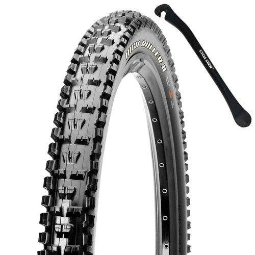 High Roller II 29"x2.3" EXO Mountain Bike Tire Puncture Protection Bundle with Cycle Crew Tire Lever