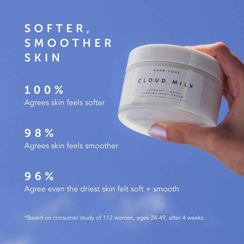 HERBIVORE The Coco Cozy Set | Coco Rose Coconut Oil Body Polish & Cloud Milk Coconut + Maca Firming Body Cream, Plant Based, Vegan