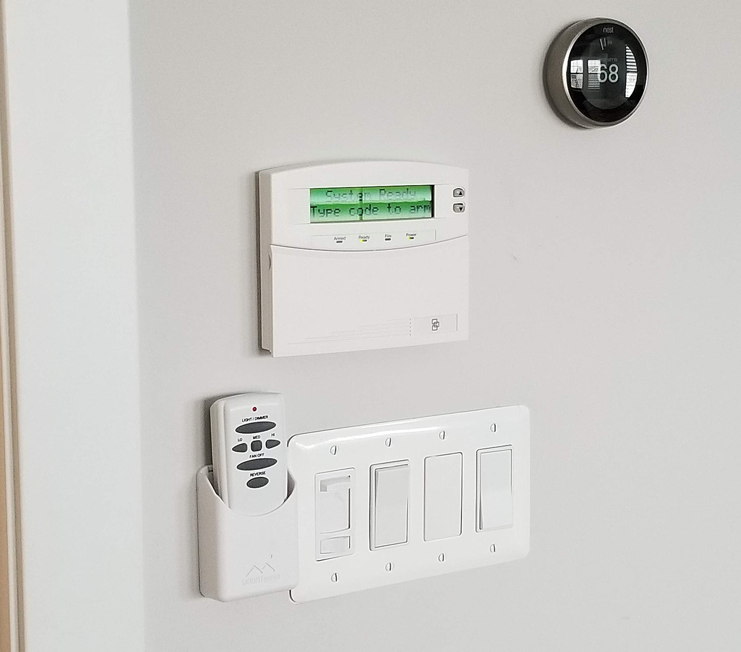 The No-Screwups Remote Control Holder By Mount Genie (White): Wall Mount With No Damaging Screws Or Tape. Installs In Seconds On