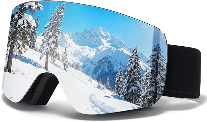 Ski Goggles OTG Snow/Snowboard Goggles Snowboarding Goggles Over Glasses Ski Goggle for Men Women Adult