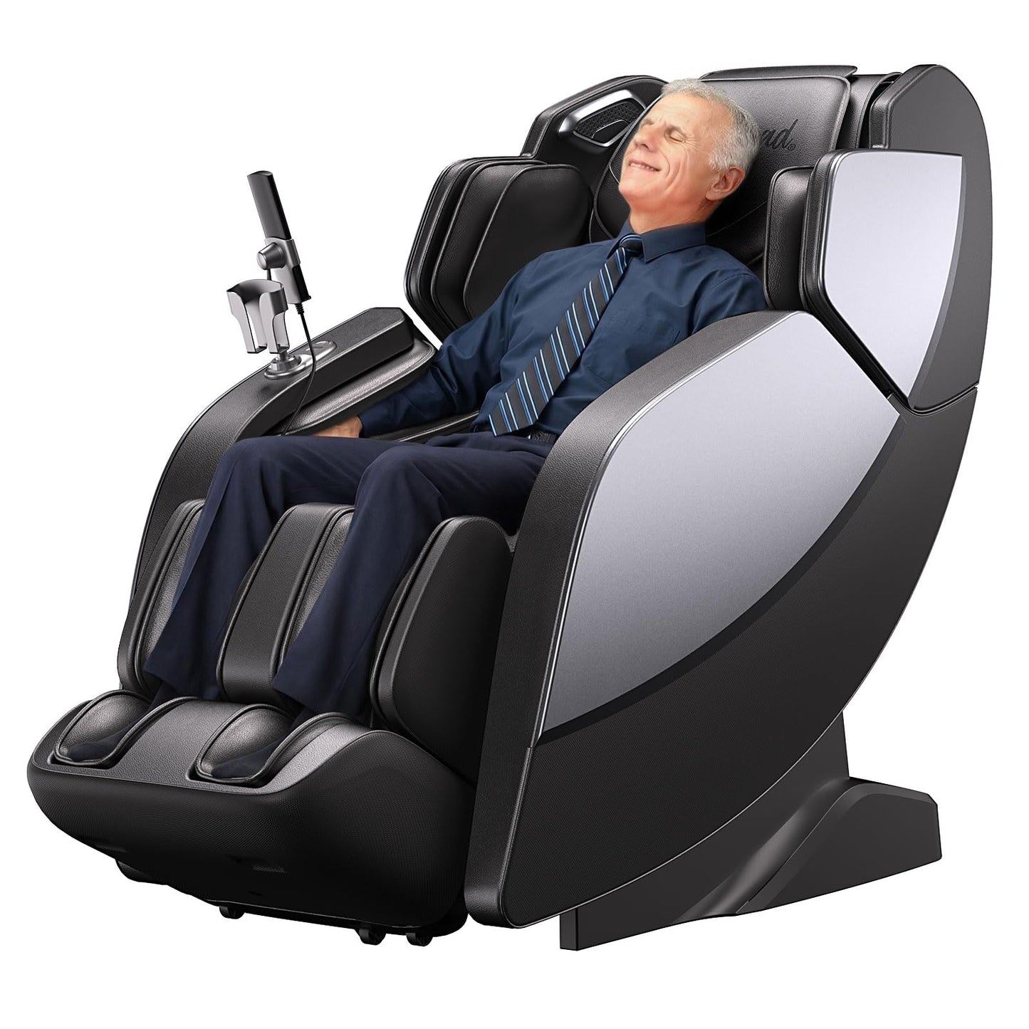 BOB AND BRAD iMaster Pro 4D Full Body Massage Chair, Co-Developed with Physical Therapists, 166° Zero Gravity SL-Track Recliner, Voice Control, Heat, Deep Tissue & Auto-Extend Calf for Tall Users
