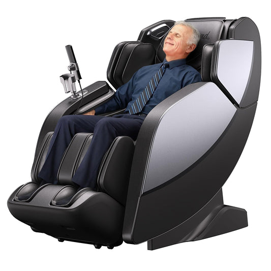 BOB AND BRAD iMaster Pro 4D Full Body Massage Chair, Co-Developed with Physical Therapists, 166° Zero Gravity SL-Track Recliner, Voice Control, Heat, Deep Tissue & Auto-Extend Calf for Tall Users