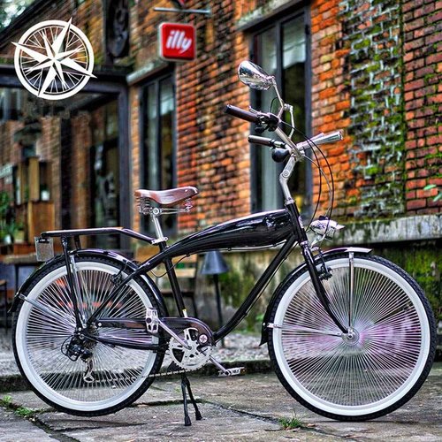 UNISTRENGH Vintage Classic Bicycle Saddle Leather Saddle Coil Spring Rivets Bike Seat, Brown