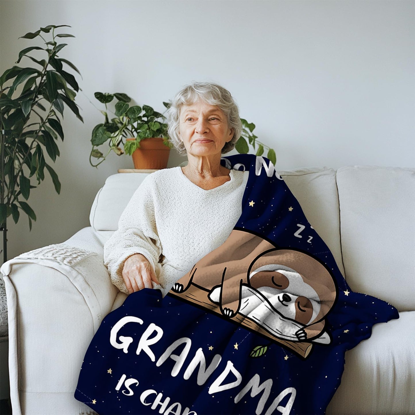 Grandma Gifts Blanket, Best Grandma Birthday Gifts Ideas, Great Gifts for Grandma, Grandmother Nana Gifts from Grandkids on Mothers Day Christmas Throw Blanket 50" x 60"