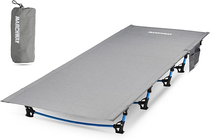 MARCHWAY Ultralight Folding Tent Camping Cot Bed, Portable Compact for Outdoor Travel, Base Camp, Hiking, Mountaineering, ...
