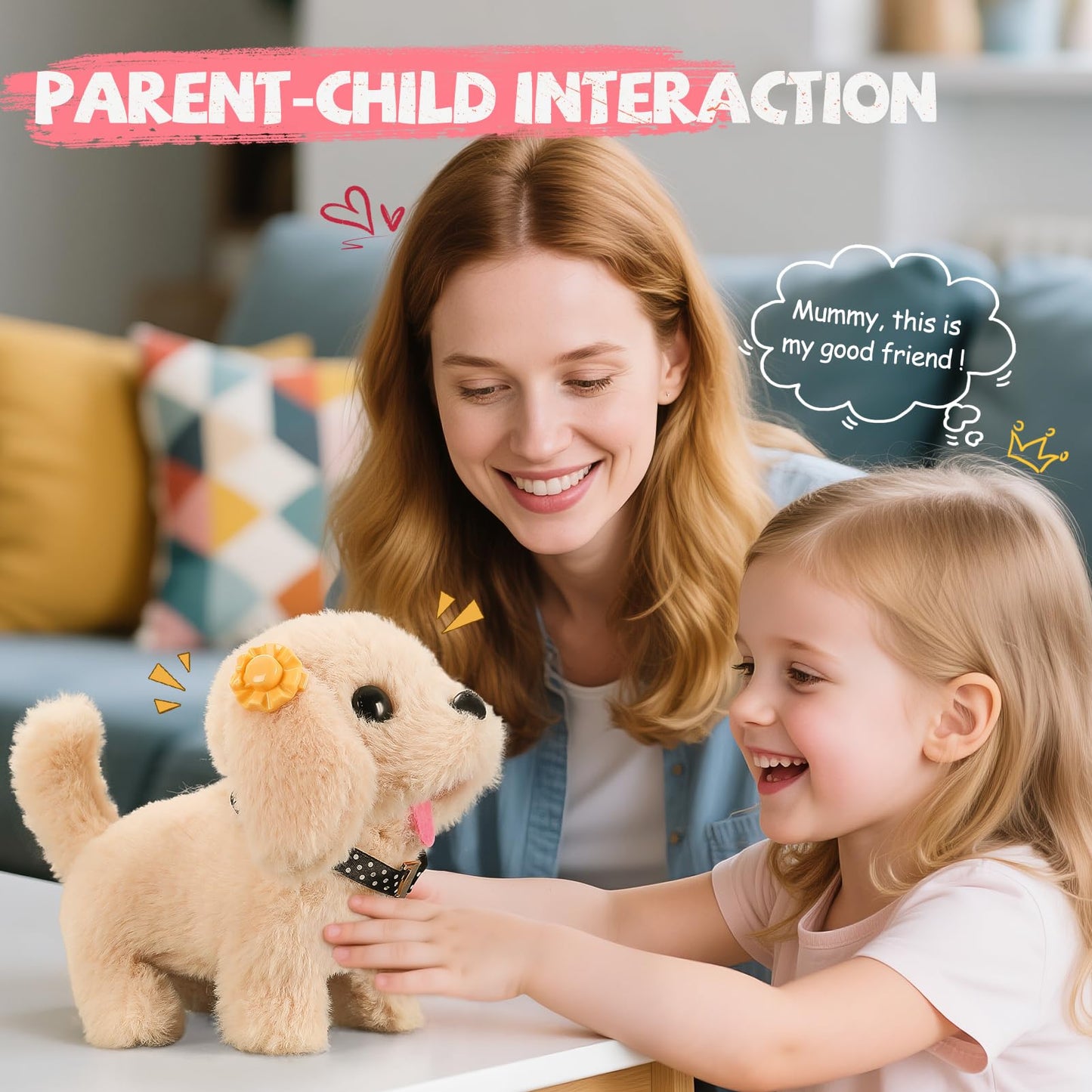 Vanvimen 16 Pcs Robot Dog Toys for Girls, Toys for 3 4 5 6 7 8 Year Old Girls Kids Boys, Realistic Robot Puppy Toys for 5-7 6-8, Ideas Birthday Gifts for Girl 3 4 5 6 Year Old