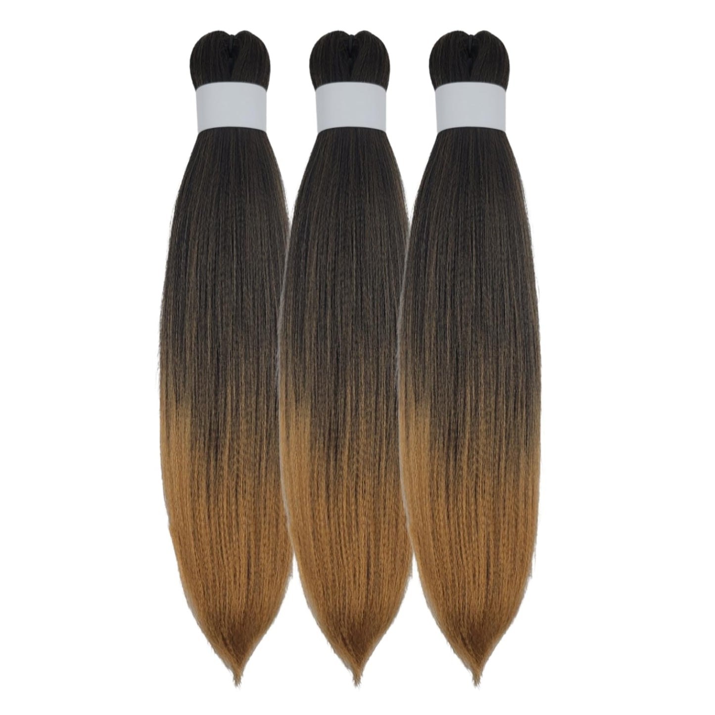 Honey Blonde Braiding Hair Pre Stretched 16Inch for Braids 1b/27# Synthetic Kids Braid in Hair Extension for Braiding