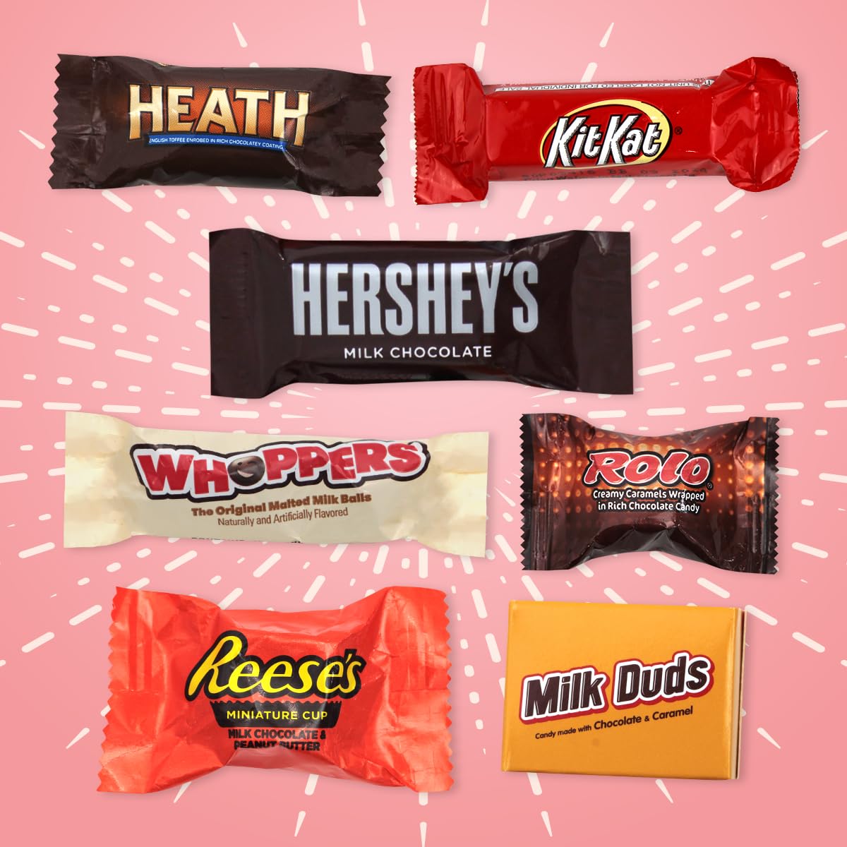 Chocolate Candy Variety Pack, 5lb Pack of Bulk Chocolate Candy Individually Wrapped, Great Chocolate Mix for Holiday Celebrations, Perfect Assorted Chocolate Candy Variety Pack for Parties and Gifts