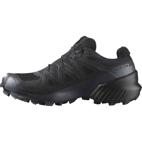Salomon Women’s Speedcross GTX, Waterproof Trail Running Shoes - Black/Black/Quiet Shade - 5.5 Medium