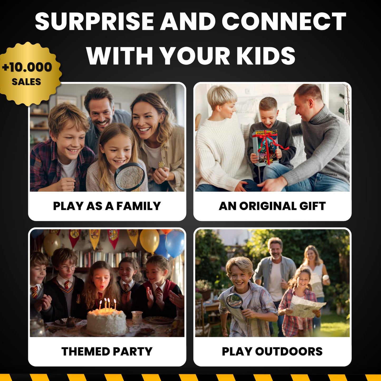 EPIC ENIGMAS | Harry Magic Escape Room | Ages 5 to 12 | 5 Thrilling Enigmatic Rooms | Family Board Game Kids | 1-5 Players