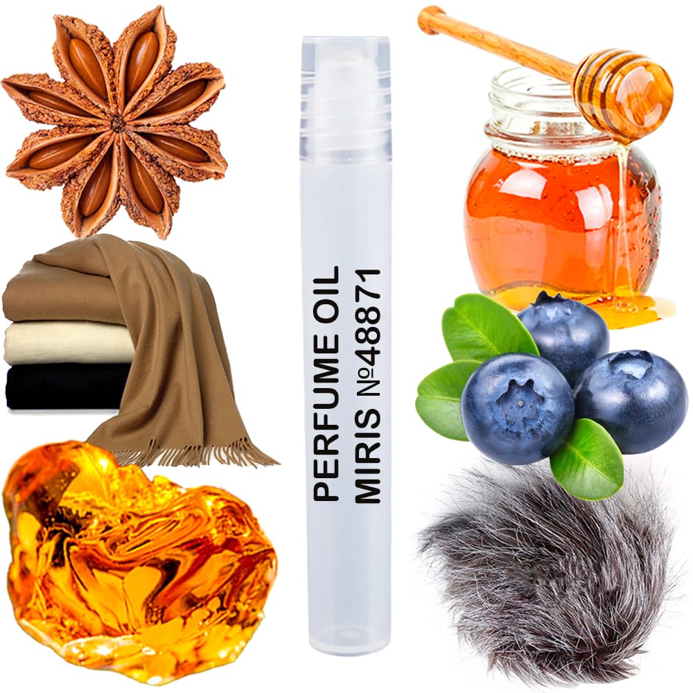 MIRIS No. 48871, Inspired by Oud Kalemat, Long-Lasting Unisex Perfume Oil for Women & Men Roll-On, Rollerball 0.34 Fl Oz / 10 ml
