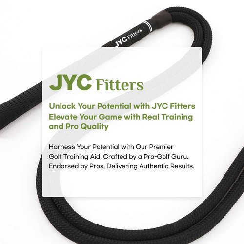 JYC Fitters Golf Swing Training Aid - Premium Rope Trainer Equipment (RopeSwing)