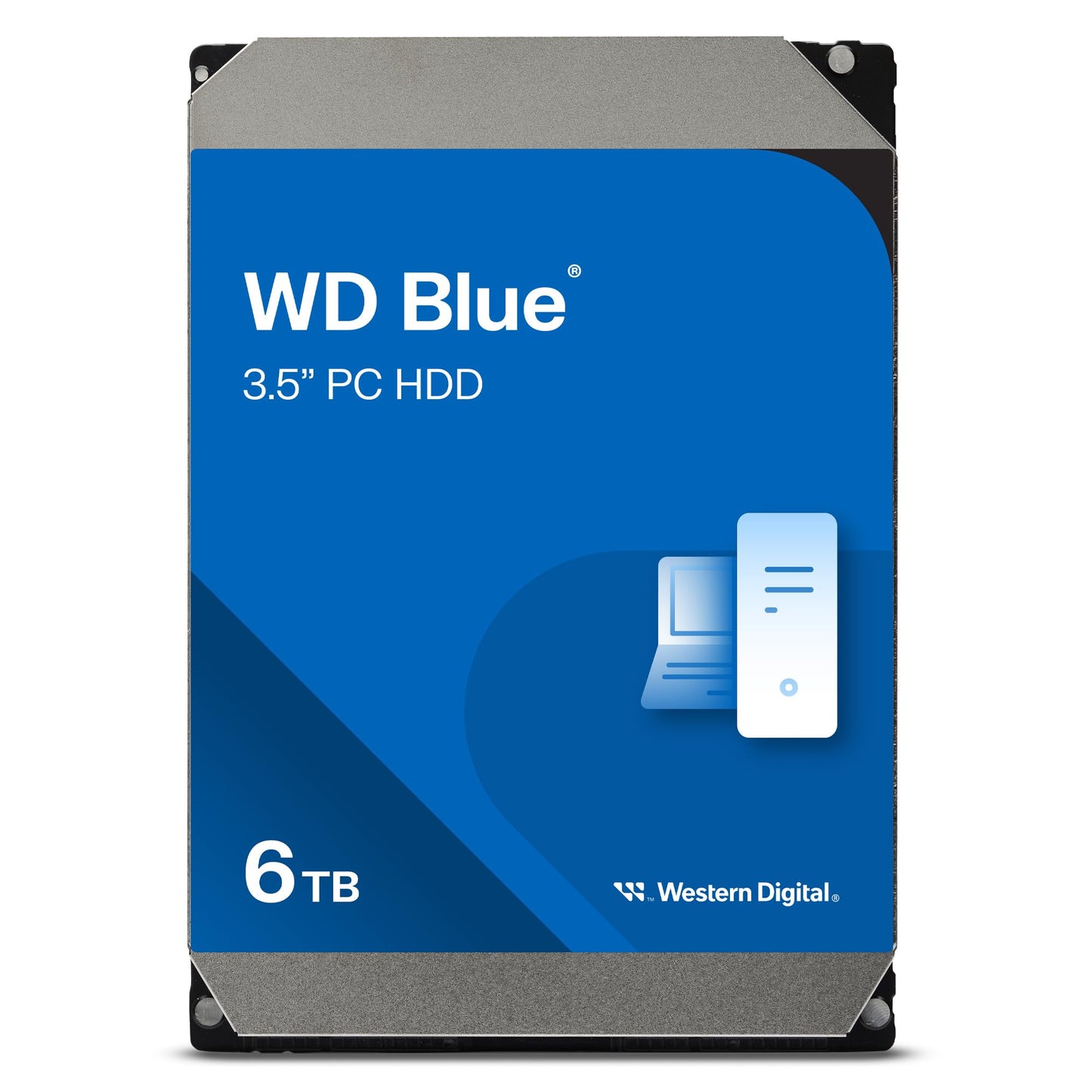 Western Digital 6Tb Wd Blue Pc Internal Hard Drive Hdd - 5400 Rpm, Sata 6 Gb/S, 256 Mb Cache, 3.5 - Wd60Ezax