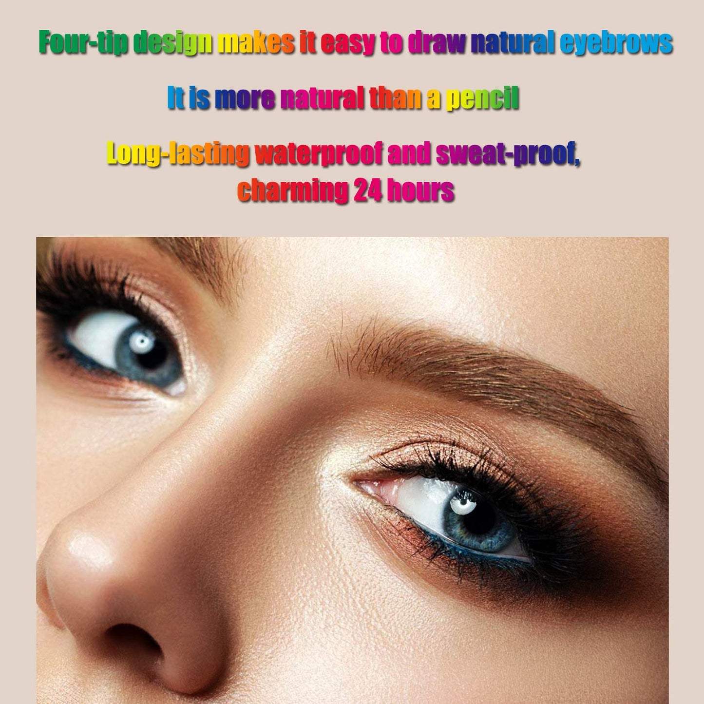 Apooliy Liquid Eyebrow Pen, Waterproof Microblading Eyebrow Pencil with a Micro-Fork Tip Applicator, Creates Natural Looking Bro