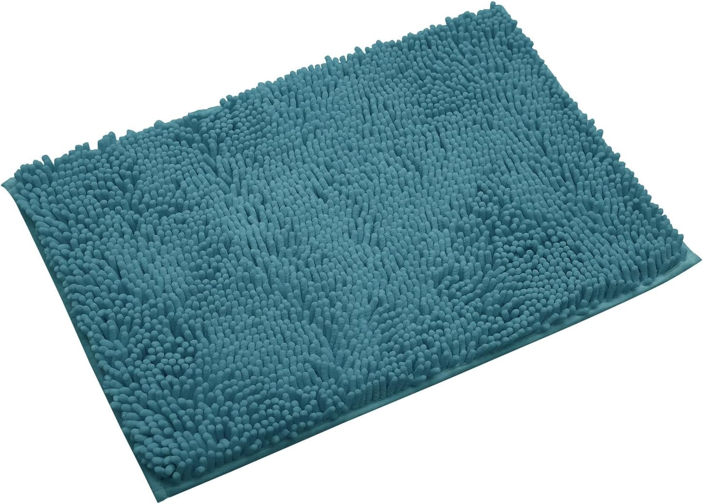 Non-Slip Bath Rug,Extra Soft Microfiber Bedroom Shag Carpet with Anti-Slip Backing,Water/Dust Absorbent Fast Dry Shower Mat,Sound Insulated Stairs Pad,Machine Washable (Turquoise,23 x 35 Inches)
