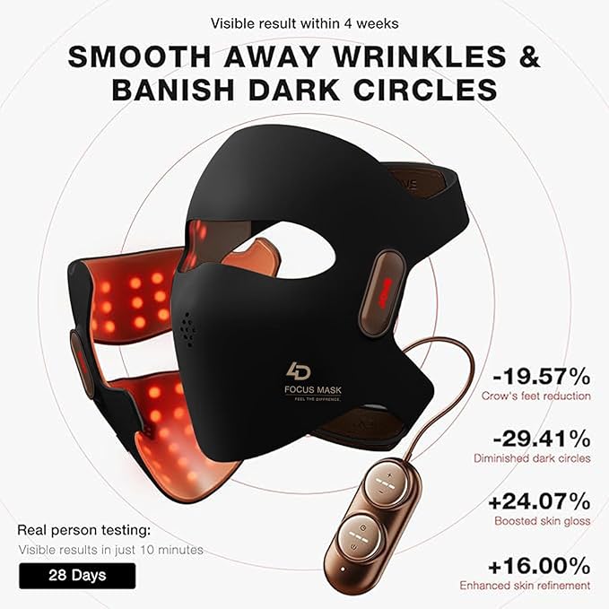 JOVS 4D Laser Light Therapy Mask, Black